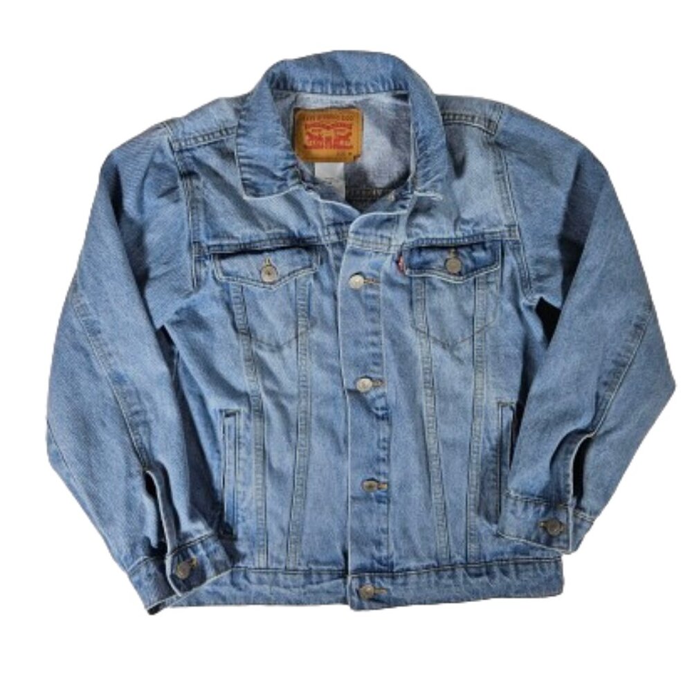 Levi's Denim Blue Jean Jacket Girls Size M 10-12 yrs Cotton